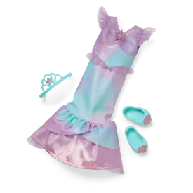 2-in-1 Sparkly Mermaid Outfit for WellieWishers™ Dolls