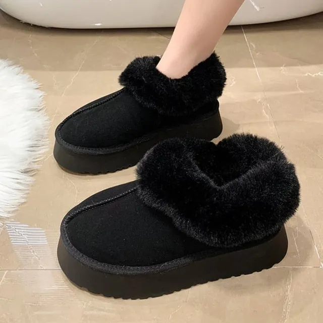 Anti-skid Sheepskin Snow Boots