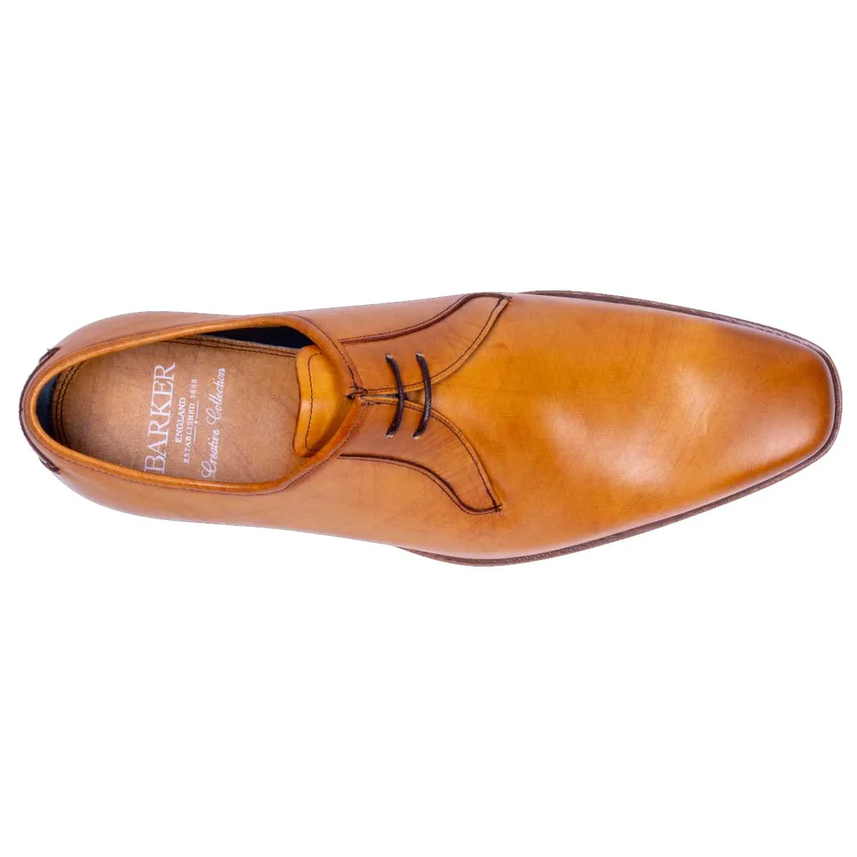 BARKER Derwent Shoes - Mens - Cedar Calf Hatch Effect