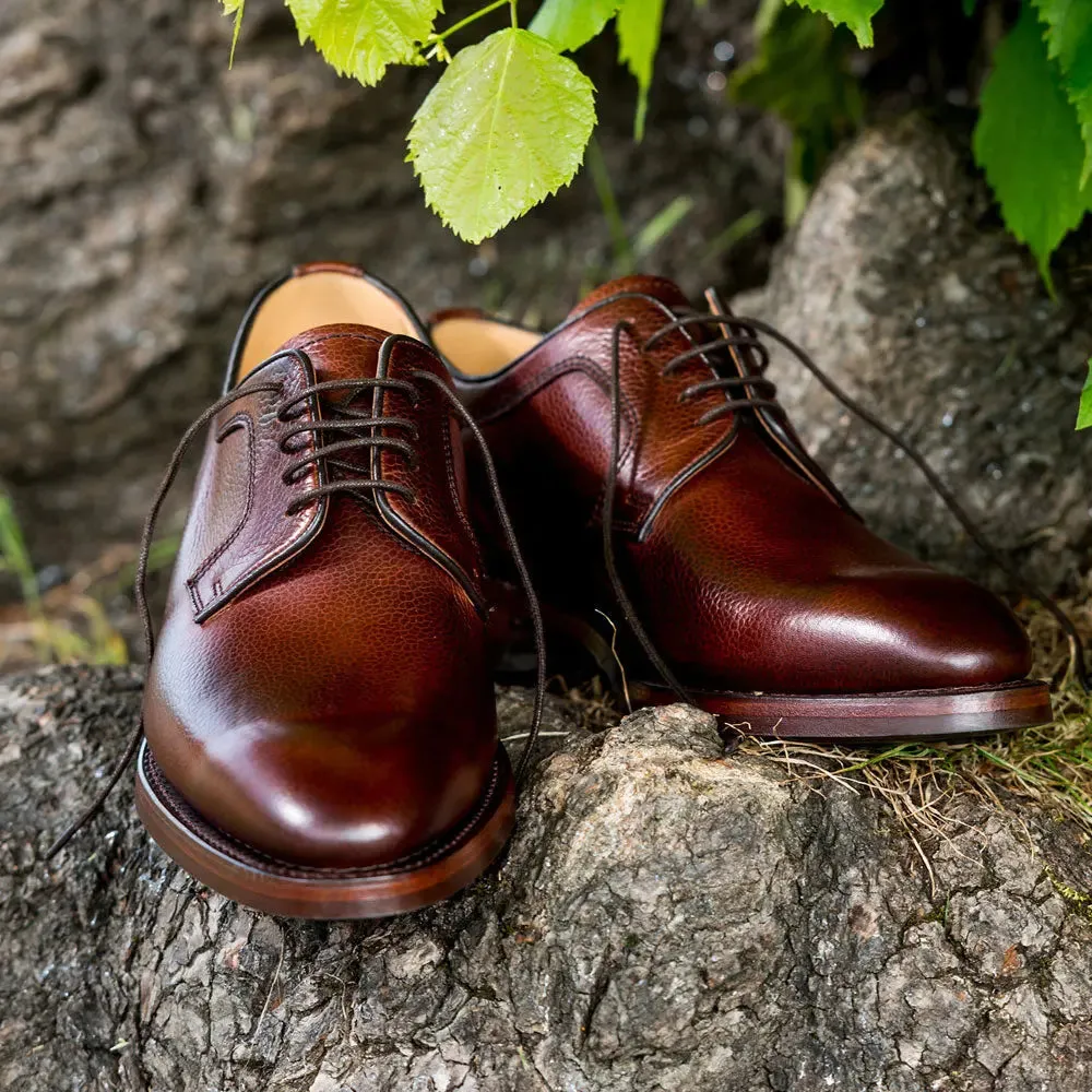 BARKER Skye Shoes - Mens Derby Dainite Sole - Cherry Grain