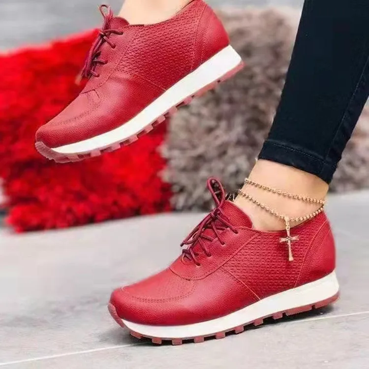 Casual Running Sneakers For Women With Flat Bottom