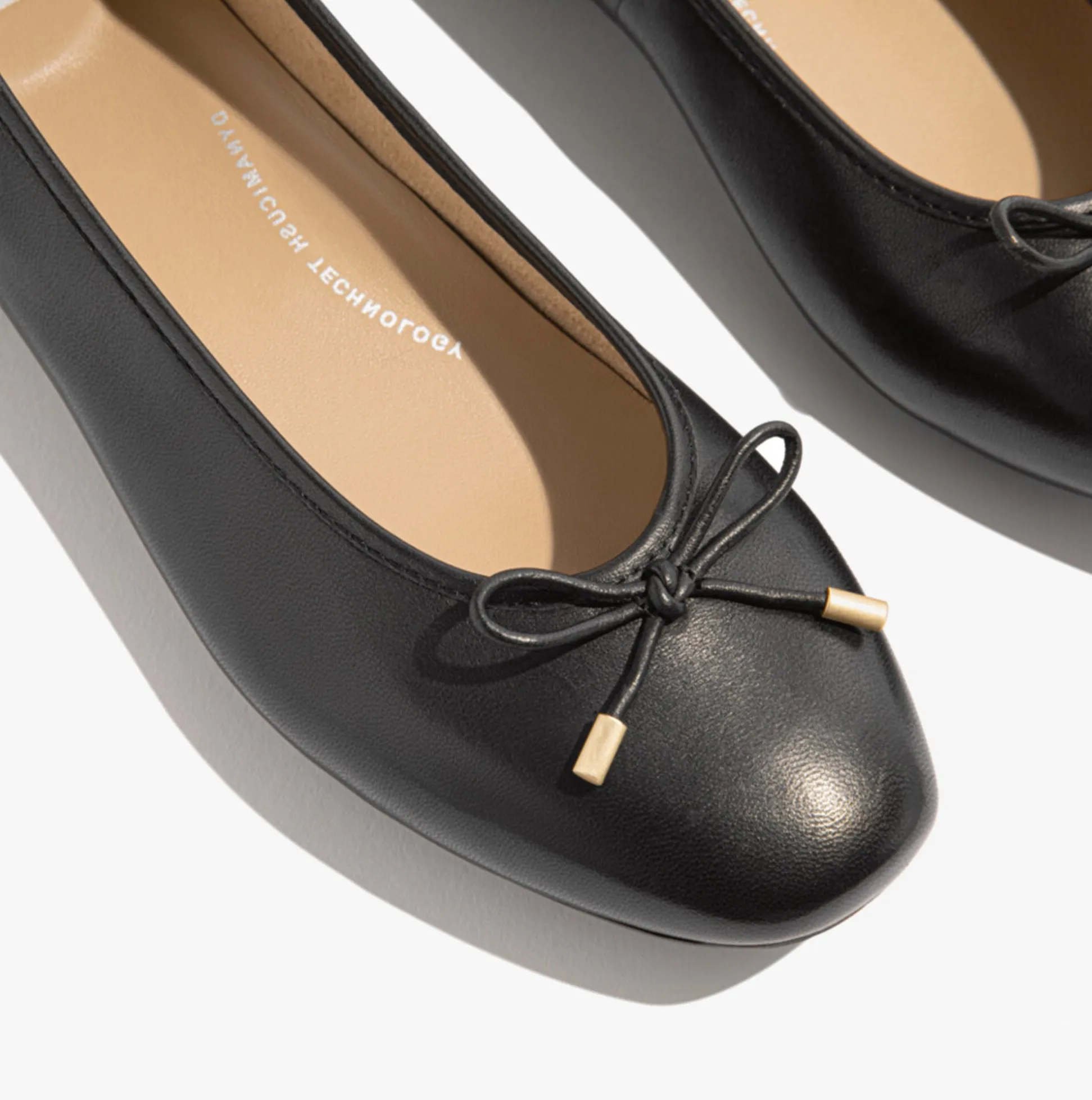 DELICATO BOW Girls Ballet Flats Black