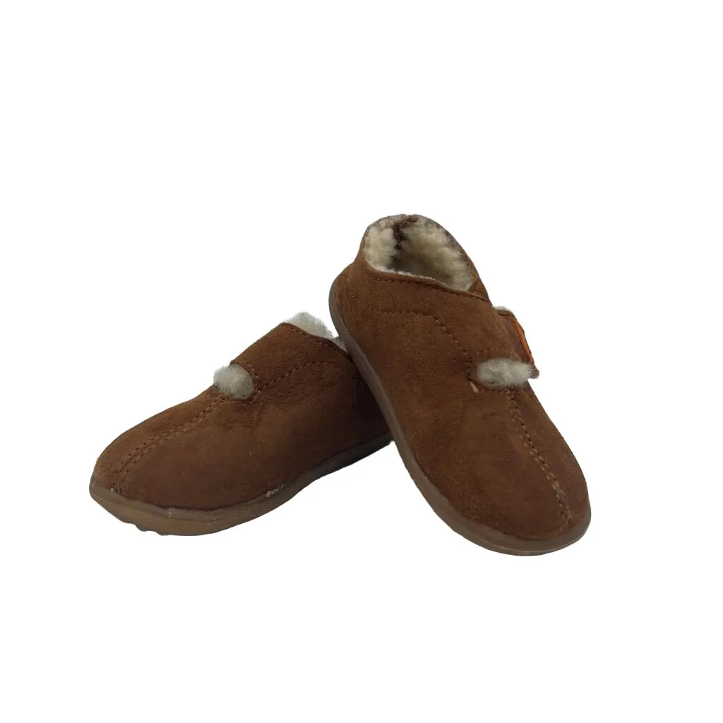 Fur-Lined Velcro Slip-Ons