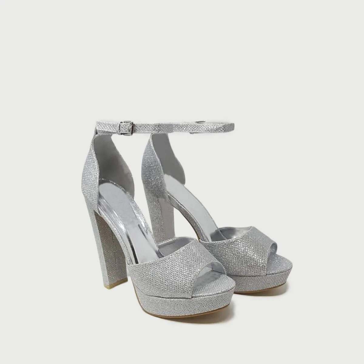 Katalea Ankle-Strap Platform Peep-Toe