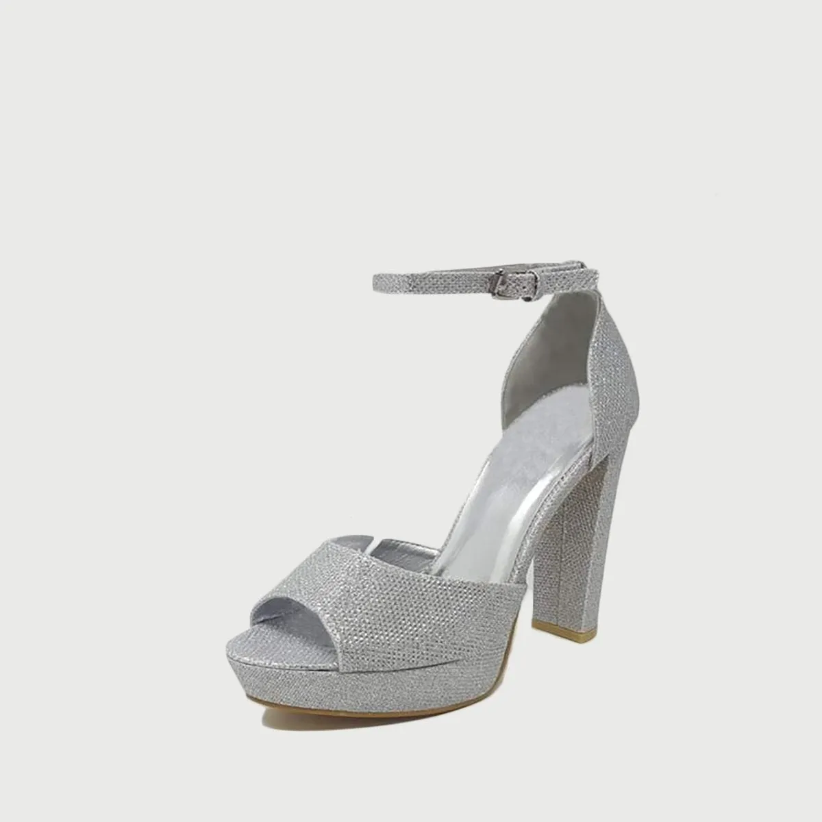 Katalea Ankle-Strap Platform Peep-Toe