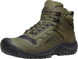 Keen Utility Mens Reno Mid KBF WP Soft Toe Dark Olive/Black Leather Work Boots