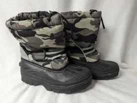 Kidconnection Insulated Snow Boots Size 5 Color Camo Condition Used