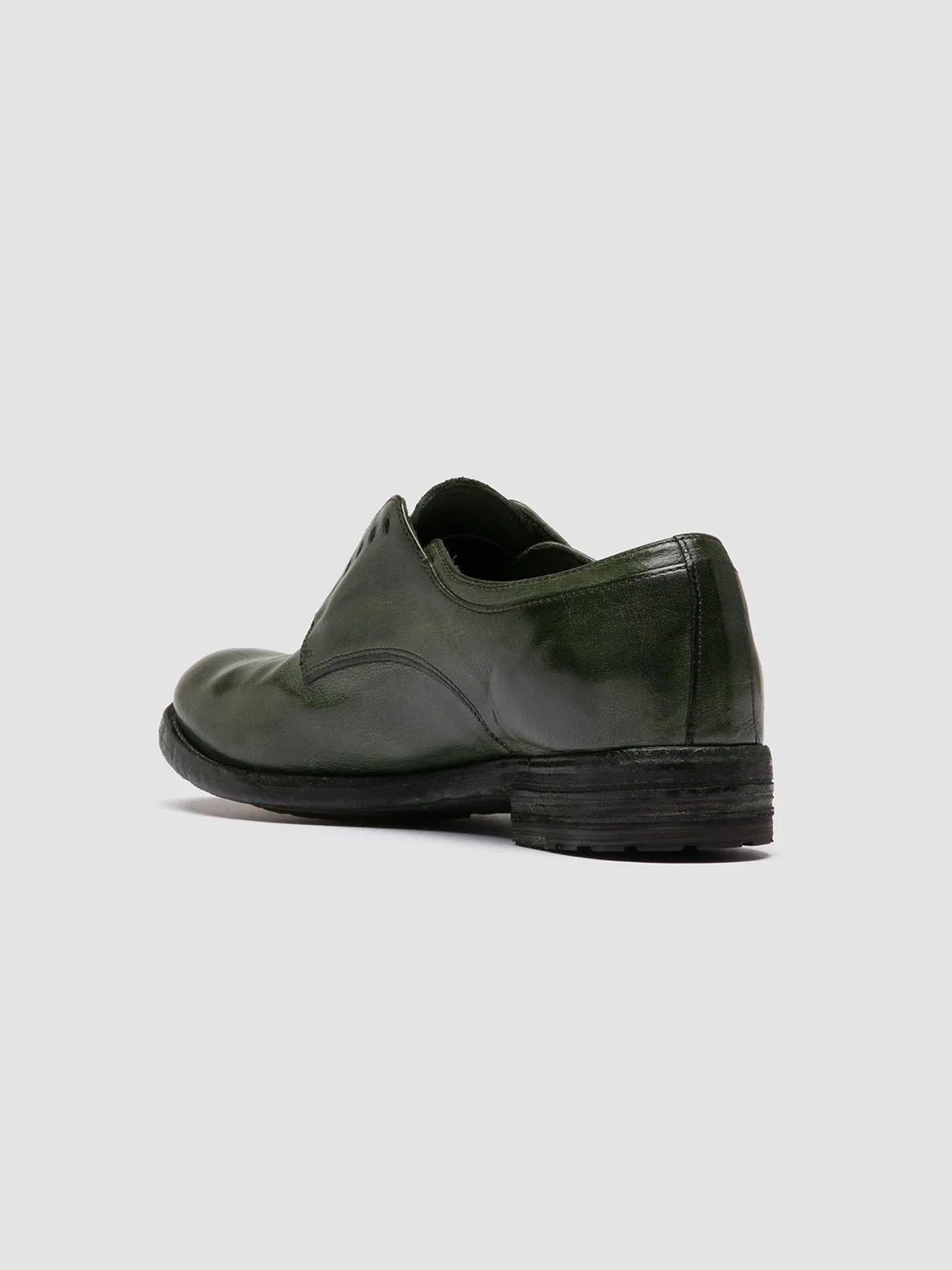 LEXIKON 012 - Green Leather Derby Shoes