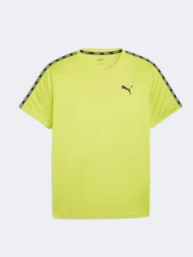 Puma Fit Taped Men Training T-Shirt Lime Pow