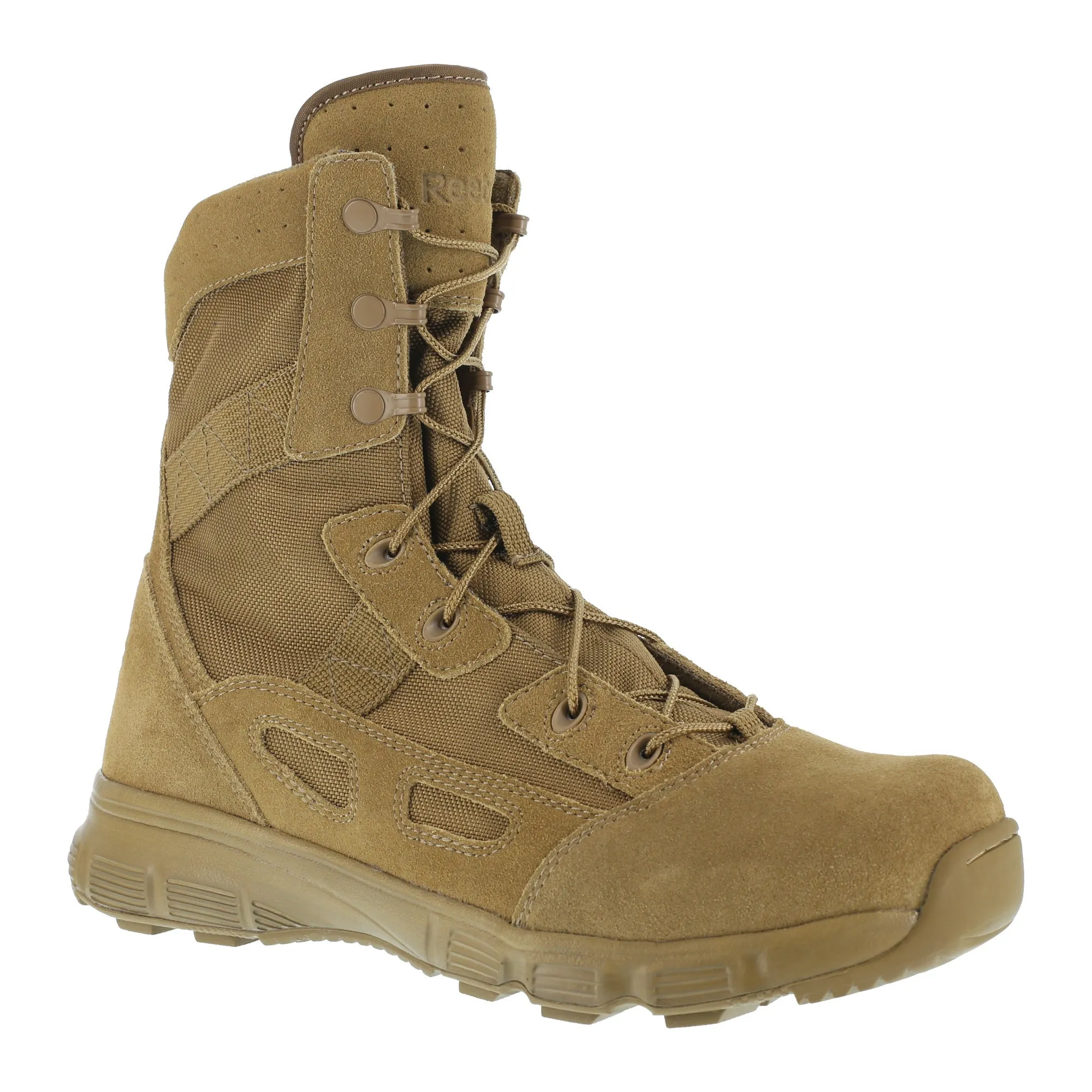 Reebok Mens Coyote Leather Military Boots 8in Hyper Velocity 6 W