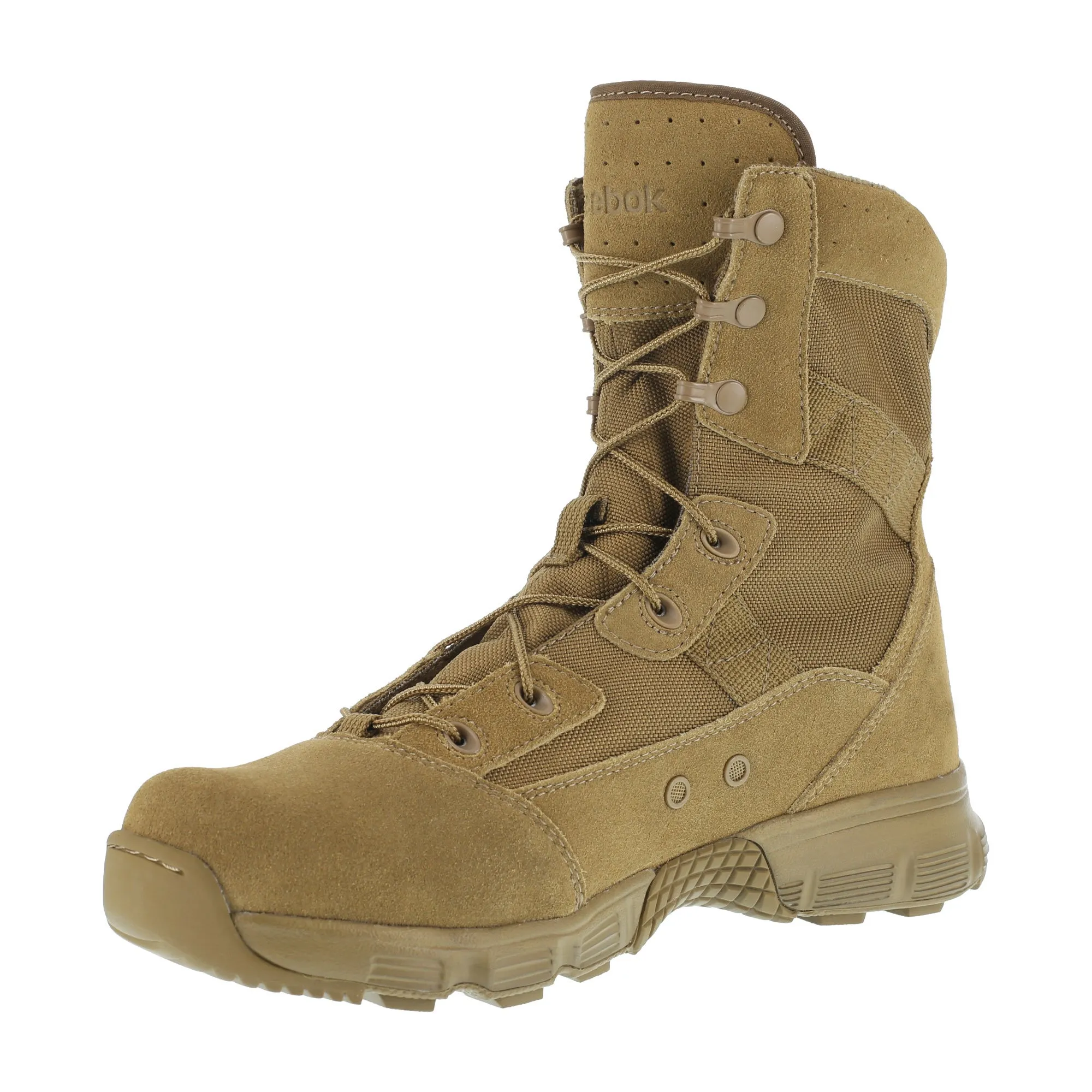 Reebok Mens Coyote Leather Military Boots 8in Hyper Velocity 6 W