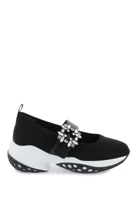 Roger Vivier Viv Run Strass Buckle Hybrid Slip-Ons