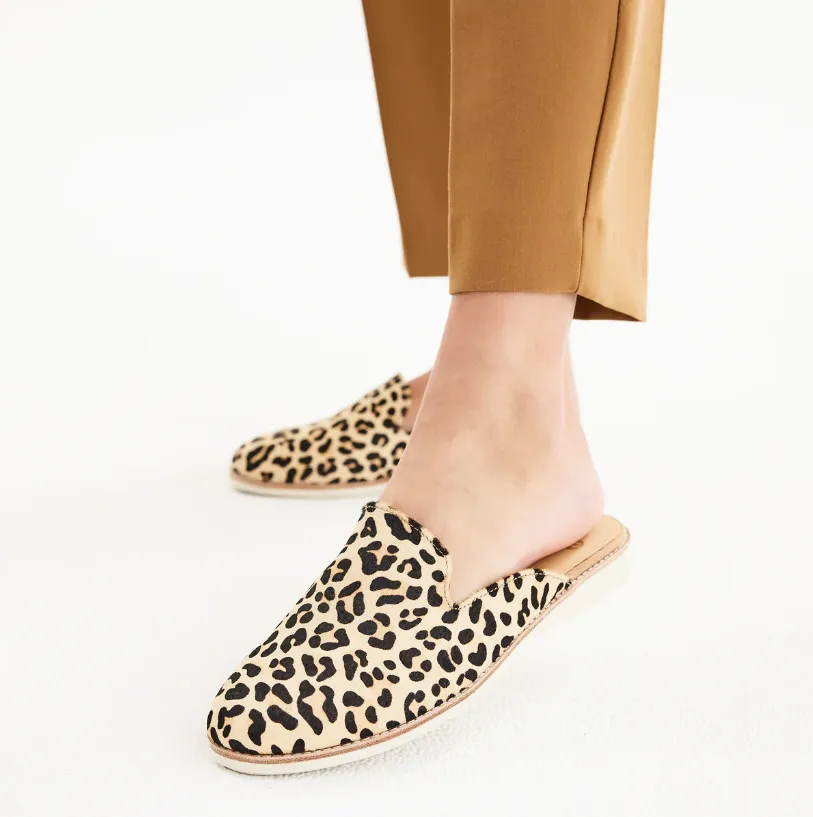 Rollie Derby Mule Camel Leopard