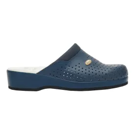 Scholl Clog Backguard - Unisex Clogs Navy Blue, Size 43