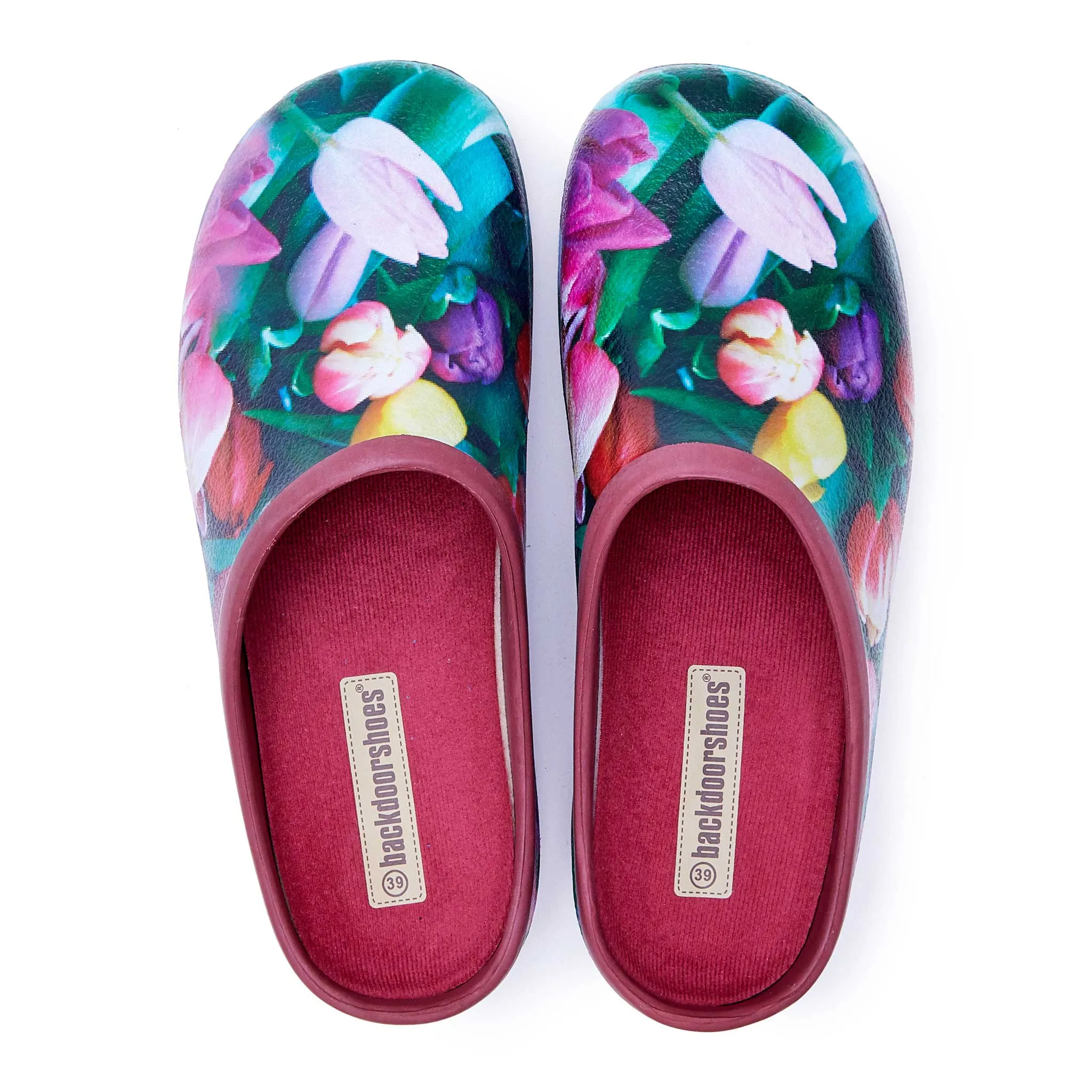 Tulip and Vieux Rose Classic Women's Clogs