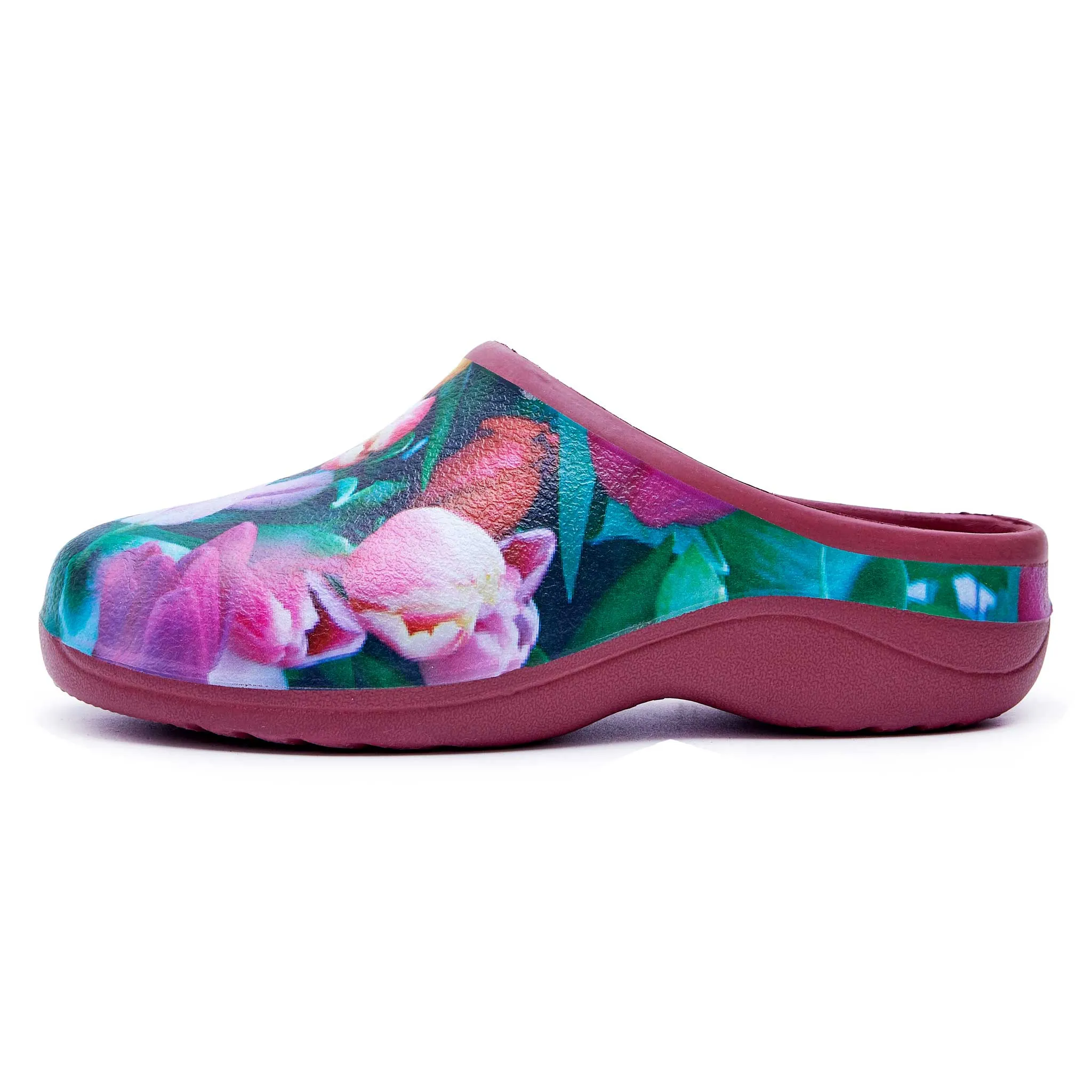 Tulip and Vieux Rose Classic Women's Clogs