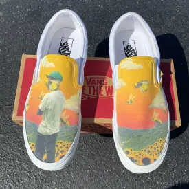 Tyler, the Creator Flower Boy Album - Custom Slip Ons