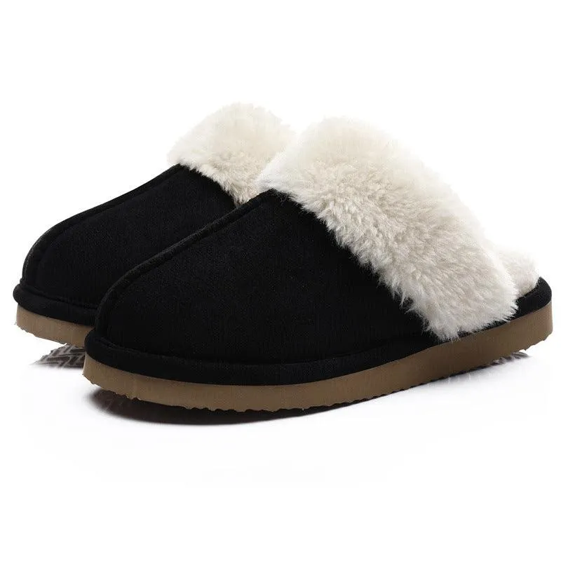 Warm Home Indoor Platform Non-slip Plush Slippers