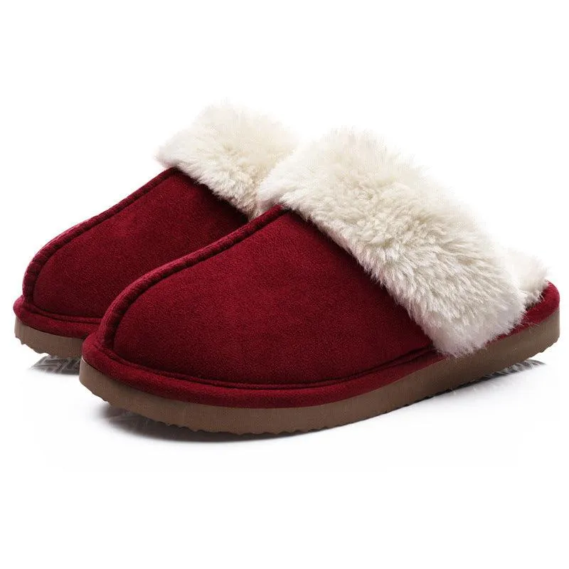 Warm Home Indoor Platform Non-slip Plush Slippers